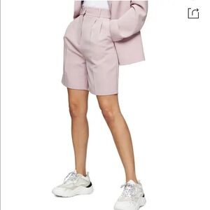 Topshop clean crepe shorts pink 2 NWT